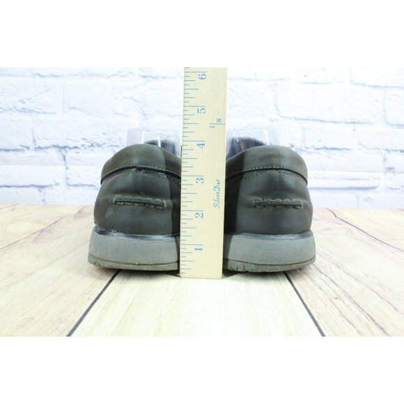 LL Bean All Week Slipper Mocs Shearling Lined Black Leather Size 11 M - Picture 6 of 9